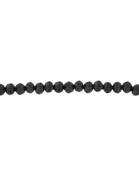 TO-155 - TOBILLERA CON PIEDRA NEGRA DE 22,5 CM + ALARGADOR