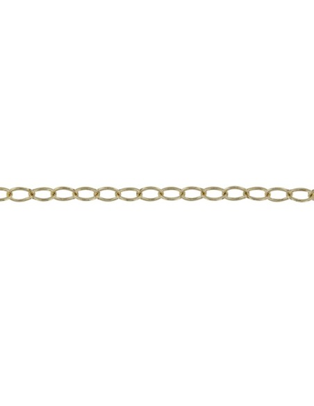 TO-140 - TOBILLERA DE PLATA CHAPADO EN ORO CON CADENA FORZADA DE 22 CM + ALARGADOR