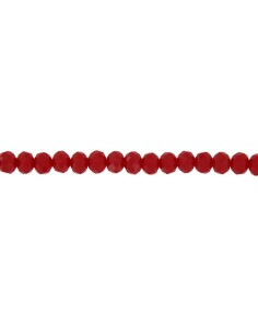 TO-156 - TOBILLERA CON PIEDRA ROJA DE 22,5 CM + ALARGADOR 2