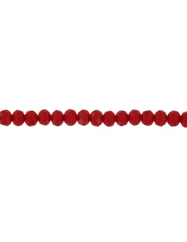 TO-156 - TOBILLERA CON PIEDRA ROJA DE 22,5 CM + ALARGADOR