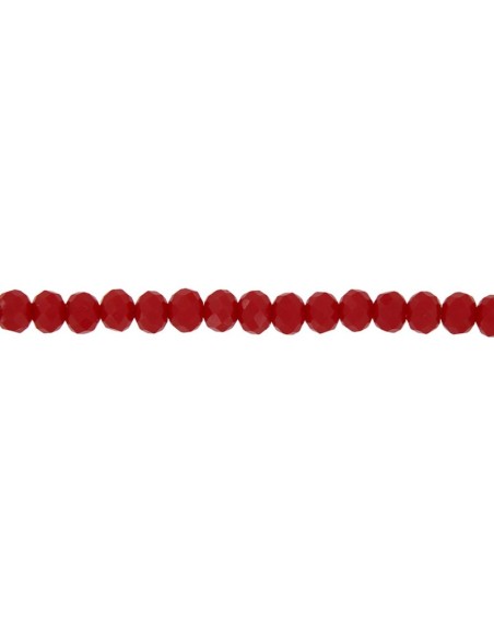 TO-156 - TOBILLERA CON PIEDRA ROJA DE 22,5 CM + ALARGADOR