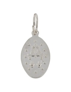 COLG-998 - COLGANTE DE PLATA RODIADO CON MTOVIO DE LA VIRGEN DE LA MILAGROSA DE 10 MM X 7 MM 2