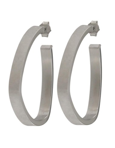 CRI-1318 - CRIOLLA DE PLATA CON MOTIVO OVALADO MATIZADO CON ABERTURA DE 30 MM