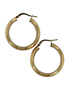 CRI-1274 - CRIOLLA DE PLATA CHAPADA EN ORO MEDIA CAÑA OVALADA DE 21 MM EXT. 2