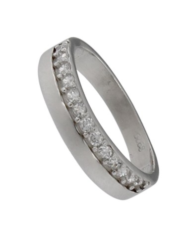 S-2159 - SORTIJA DE PLATA CON CIRCONITA DE 2,2 MM X 4,5 MM 