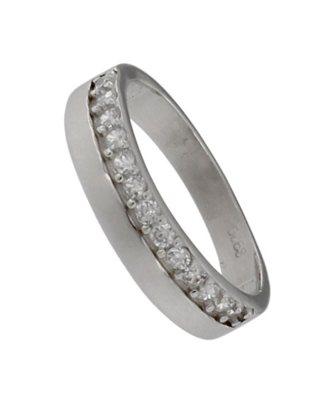 S-2159 - SORTIJA DE PLATA CON CIRCONITA DE 2,2 MM X 4,5 MM 