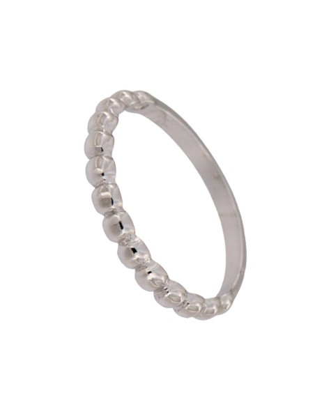 S-1828 - SORTIJA DE PLATA CON FORMAS CIRCULARES UNIDAS 