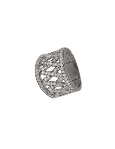 S-1361 - SORTIJA DE PLATA CON DIBUJO DE CIRCONITA