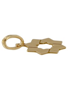 COLG-890DO - COLGANTE CHAPADO EN ORO ESTRELLA MUDEJAR 10MM 2