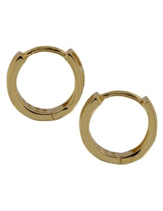CRI-1234 - CRIOLLA DE PLATA CHAPADO EN ORO CON DOBLE TIRA DE CIRCONITA DE 10 MM  2