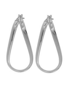 CRI-1301 - CRIOLLA DE PLATA CON FORMA OVALADA DE 18 MM X 33 MM 