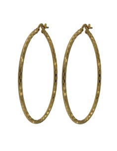 CRI-866 - CRIOLLA DE PLATA CHAPADA EN ORO CON DIBUJO DE 40 MM DIÁMETRO Y 2 MM GROSOR 