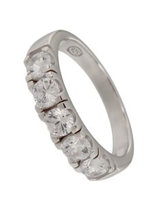 S-2268 - SORTIJA DE PLATA CIRCONITAS CON MOTIVO DE 4 MM X 20 2