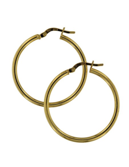 CRI-1128 - CRIOLLA DE PLATA CHAPADA EN ORO DE 2 MM X 40 MM
