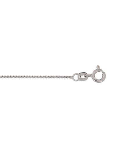 C-EGIP1,20X45RO - CADENA DE PLATA RODIO EGIPCIA PLANA DE 45 CM 