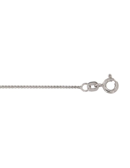 C-EGIP1,20X40RO - CADENA DE PLATA RODIO EGIPCIA PLANA DE 40 CM