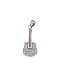 COLG-580 - COLGANTE EN FORMA DE GUITARRA CON CIRCONITA 10 MM X 24 MM