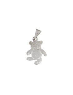 COLG-89 - COLGANTE DE PLATA CON FORMA DE OSO DE 17 MM X 18 MM