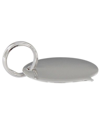 COLG-1002 - COLGANTE DE PLATA CON MOTIVO DE BOCADILLO PARA ESCRITO DE 17 MM X 21 MM