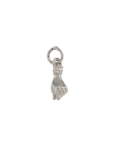 COLG-80 - COLGANTE PUÑO PLATA DE 5 MM X 16 MM 