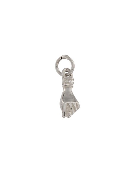 COLG-80 - COLGANTE PUÑO PLATA DE 5 MM X 16 MM 