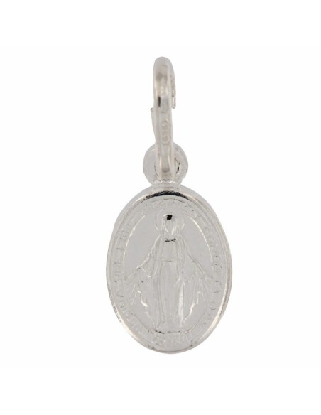 COLG-939 - COLGANTE DE PLATA MOTIVO DE LA MILAGROSA DE 7 MM X 12  MM
