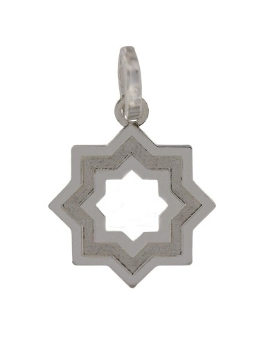 COLG-993 - COLGANTE ESTRELLA MUDÉJAR SATINADA 12MM