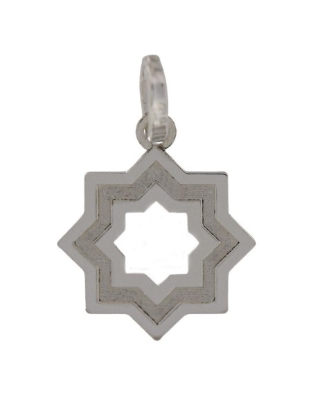 COLG-993 - COLGANTE ESTRELLA MUDÉJAR SATINADA 12MM