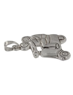 COLG-911 - COLGANTE DE PLATA CON FORMA DE VESPA CON PAREJA 21X17 MM 2