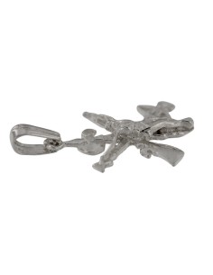COLG-897 - COLGANTE DE PLATA EN FROMA DE CRUZ DE LA LEGION DE 20 MM X 37 MM 2