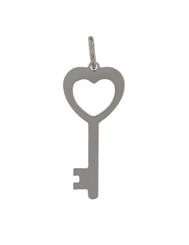 COLG-969 - COLGANTE DE PLATA LLAVE DE 31 MM X 14 MM