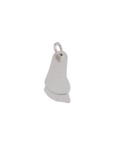 COLG-683 - COLGANTE DE PLATA CON FORMA DE PIE DE 10 MM X 22 MM
