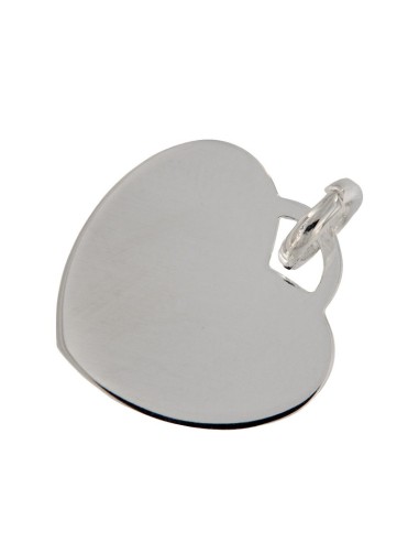 COLG-931 - COLGANTE DE PLATA MOTIVO DE CORAZÓN 16 MM X 16 MM