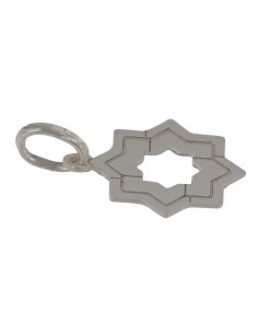 COLG-800 - COLGANTE ESTRELLA MUDÉJAR DOBLE LISA 14 MM  2