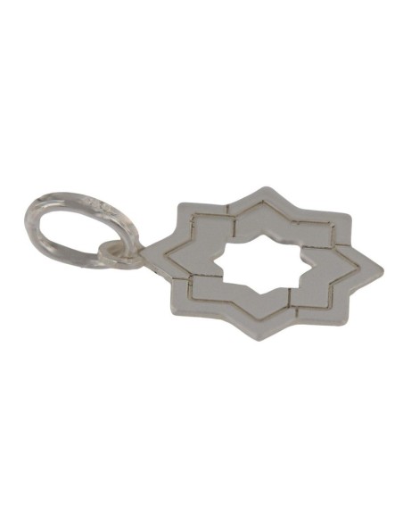 COLG-800 - COLGANTE ESTRELLA MUDÉJAR DOBLE LISA 14 MM 