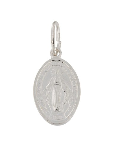COLG-996 - COLGANTE DE PLATA MOTIVO DE LA VIRGEN DE LA MILAGROSA DE 14 MM X 19 MM
