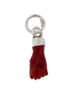 COLG-914 - COLGANTE PUÑO MINI ROJO 5 MM X 13 MM