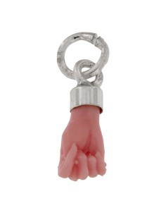 COLG-917 - COLGANTE PUÑO MINI ROSA 5 MM X 13 MM
