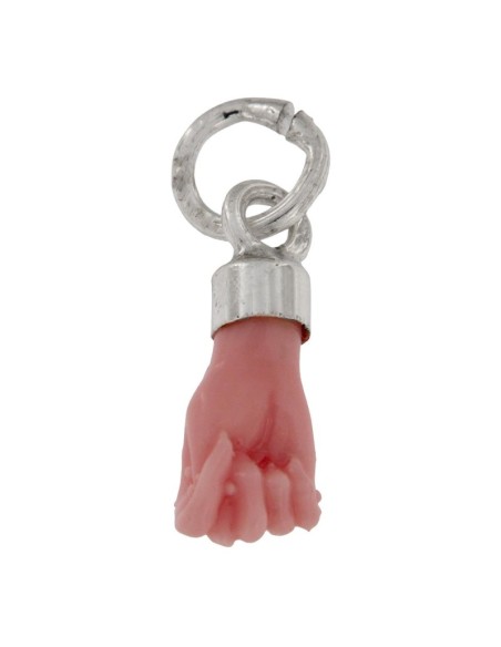 COLG-917 - COLGANTE PUÑO MINI ROSA 5 MM X 13 MM
