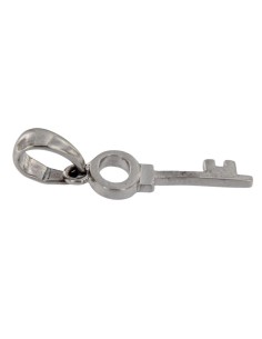 COLG-809 - COLGANTE DE PLATA CON MOTIVO DE LLAVE 17X7 MM 2