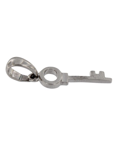 COLG-809 - COLGANTE DE PLATA CON MOTIVO DE LLAVE 17X7 MM