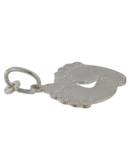 COLG-795 - COLGANTE PIES UNIDOS PLATA DE 19 MM X 20 MM