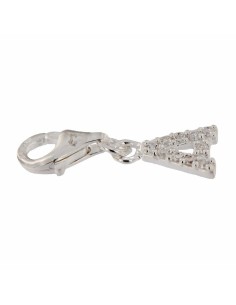 COLG-S/R-1 - COLGANTE DE PLATA LETRA A CON MOSQUETÓN 8X6 MM 2