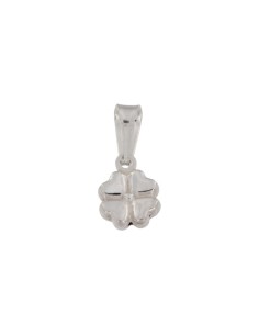 COLG-759 - COLGANTE DE PLATA CON FORMA DE TRÉBOL DE 11 MM X 8 MM