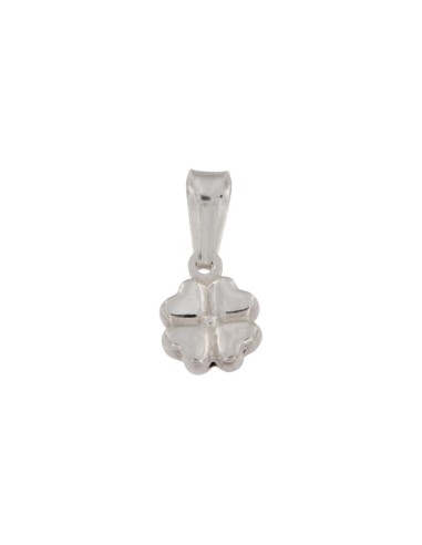 COLG-759 - COLGANTE DE PLATA CON FORMA DE TRÉBOL DE 11 MM X 8 MM