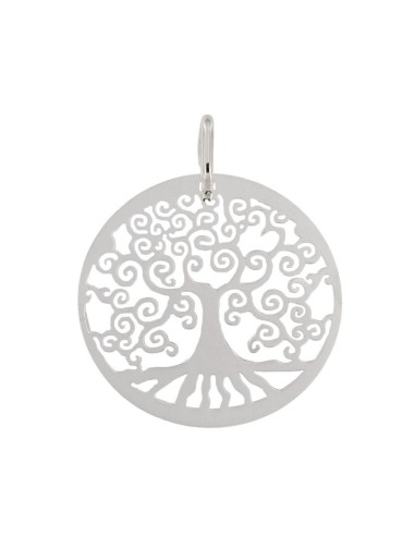 COLG-970 - COLGANTE DE PLATA ÁRBOL DE LA VIDA CALADO DE 30 MM