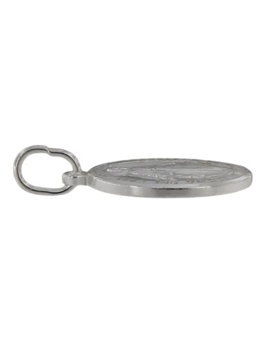 COLG-995 - COLGANTE DE PLATA MOTIVO DE LA VIRGEN DE LA MILAGROSA DE 12 MM X 15,5 MM