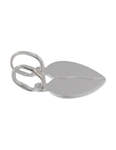 COLG-872 - COLGANTE EN FORMA DE CORAZÓN PARTIDO PLATA DE 15 MM X 16 MM