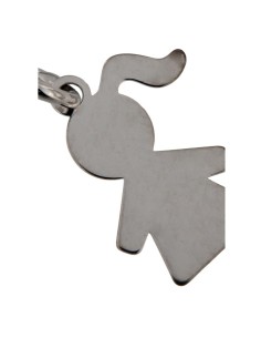 COLG-595 - COLGANTE DE PLATA CON MOTIVO DE NIÑA 12 MM X 8 MM 2