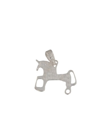 COLG-447 - COLGANTE DE MOTIVO DE CABALLO DE MADERA DE 21 MM X 24 MM